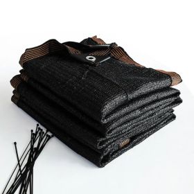 6.5ft*12ft Heavyweight Black Sunshade Net With Snap-on Design For Sun Protection, Windproofing, And Patio/balcony Shading. (Option: 65ft12ft)